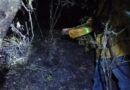 Combate Coesfo incendio forestal en San Juan Quiotepec