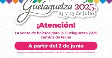 Reprograma Sectur Oaxaca para el 2 de junio venta regular de boletos para la Guelaguetza 2025