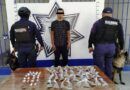 Detienen en Tlacolula a masculino con 59 dosis de presuntas drogas: SSPC