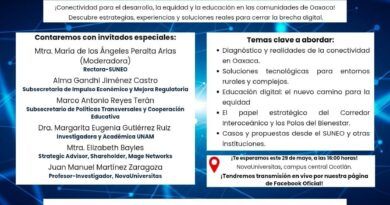 Invita Suneo al conversatorio “La brecha digital en Oaxaca: soluciones y acciones para atender la desigualdad”