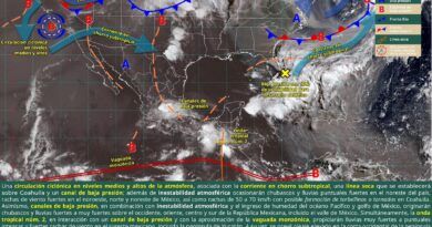 Continuará presencia de nubosidad en gran parte del estado, con presencia de lluvias en sierras