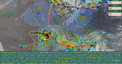 Tormenta Tropical Dalila generará lluvias moderadas a fuertes en gran parte de Oaxaca