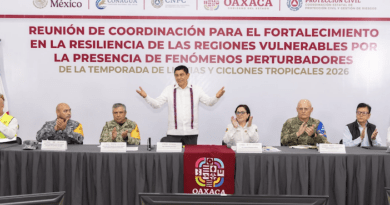 Oaxaca primer estado del país en instalar Puesto de Mando Unificado para atender lluvias