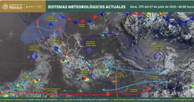 Lluvias, calor y mar de fondo prevalecerán en territorio oaxaqueño