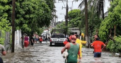 Se desborda Río Tolome en Veracruz; autoridades habilitan albergues