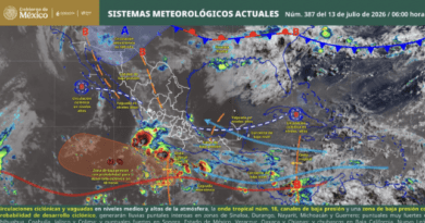 Onda tropical número 18 favorecerá lluvias en gran parte de Oaxaca
