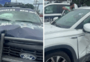 Patrulla de la Policía Estatal choca contra camioneta