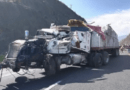 Chofer queda atrapado en aparatoso accidente