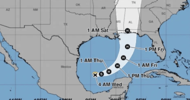 Se forma la tormenta tropical Isaías en el Golfo de México; prevén un rápido fortalecimiento