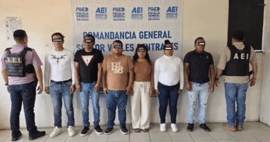 Detienen a funcionaria del ayuntamiento de Oaxaca de Juárez por extorsión y cobro de piso; hay otros 5 detenidos