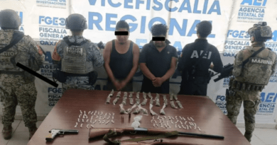 Dos agentes de la Fiscalía de Oaxaca resultan heridos en enfrentamiento con integrantes de célula delictiva; hay tres detenidos